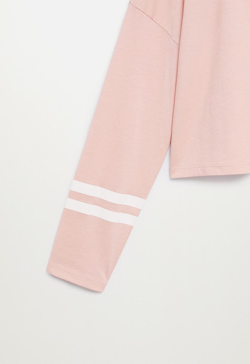 MANGO - Clap long sleeve tee - pink