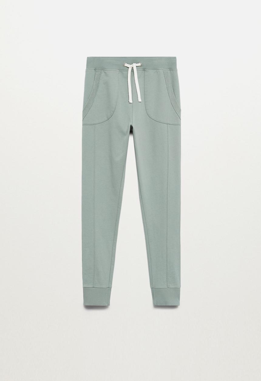 MANGO - Mariona trousers - green