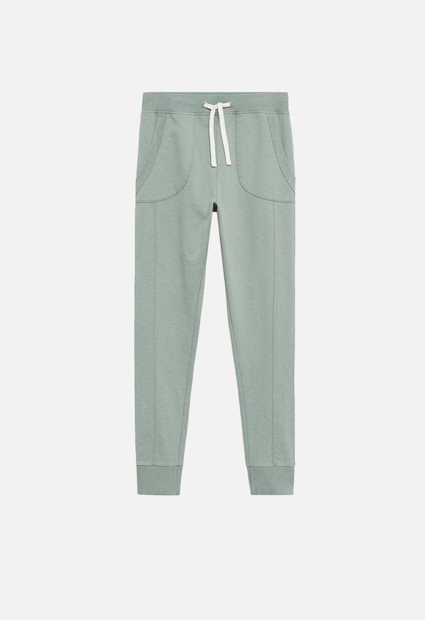 MANGO - Mariona trousers - green