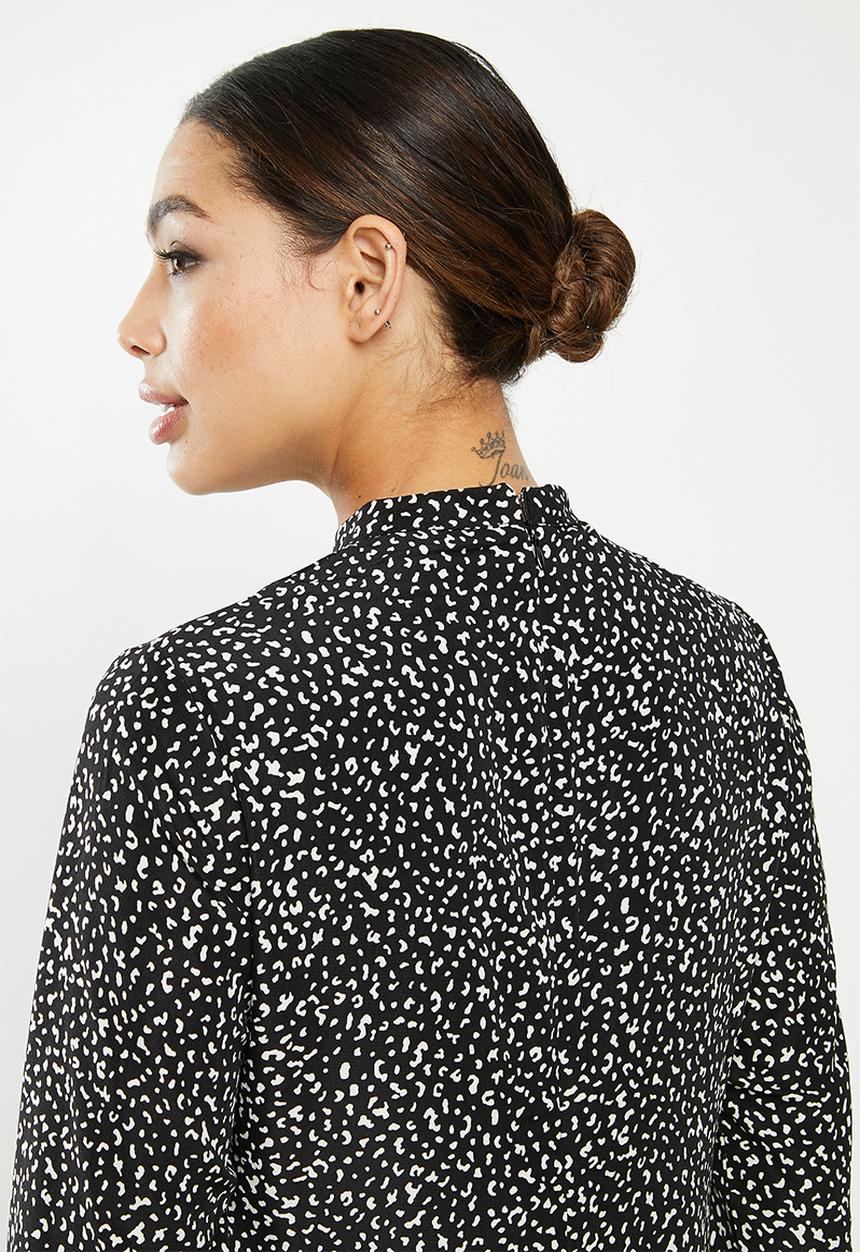 Glamorous - Squiggle dress - black & white 