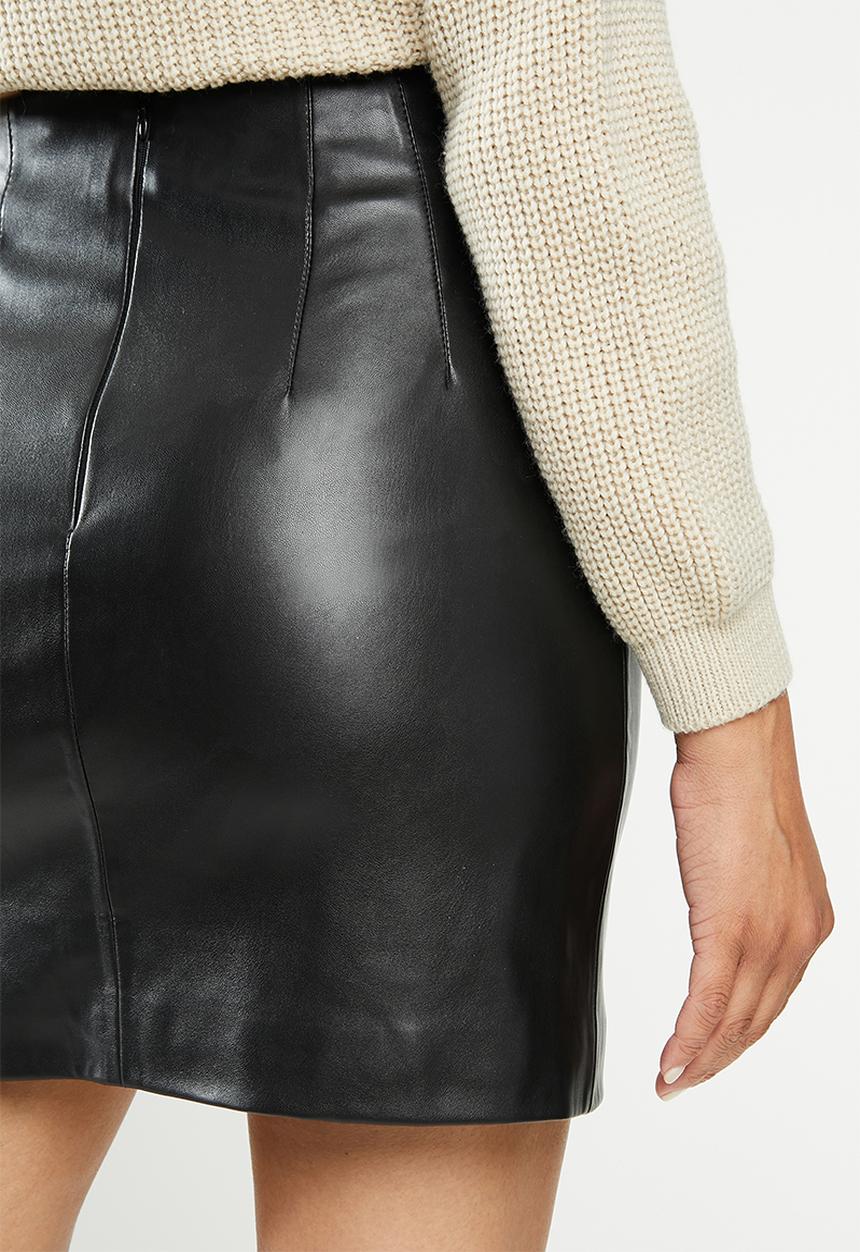 Glamorous - Pu mini skirt - black
