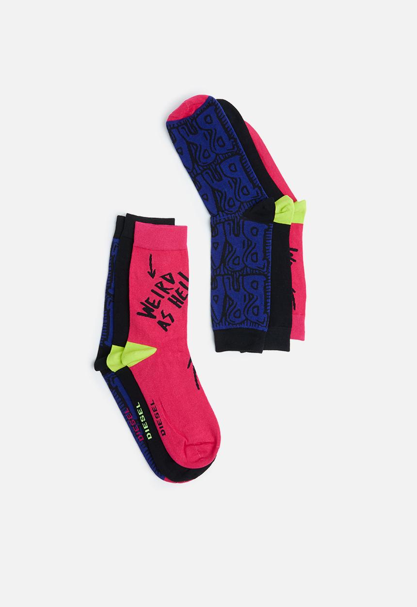 Diesel  - Skm-hermine-threepack socks - multi