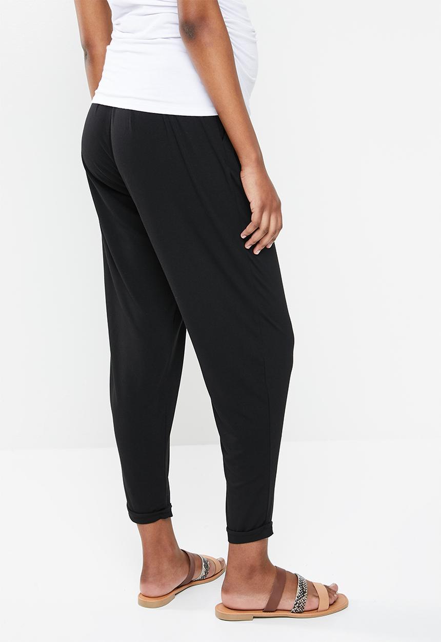Superbalist - Maternity Easy fit drop crotch jogger - black
