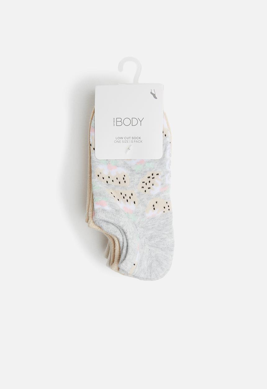 Cotton On - 5 Pack body low cut socks - multi 