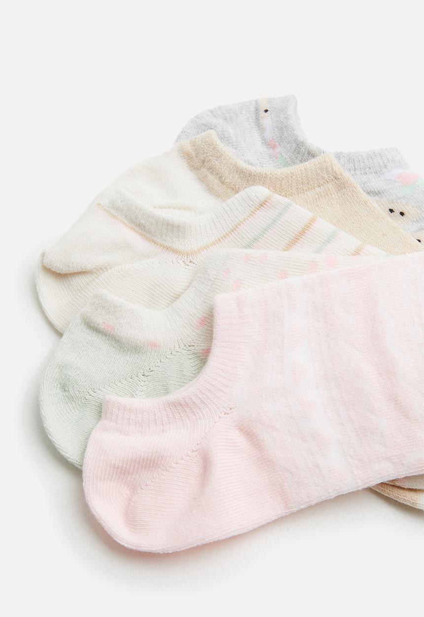 Cotton On - 5 Pack body low cut socks - multi 