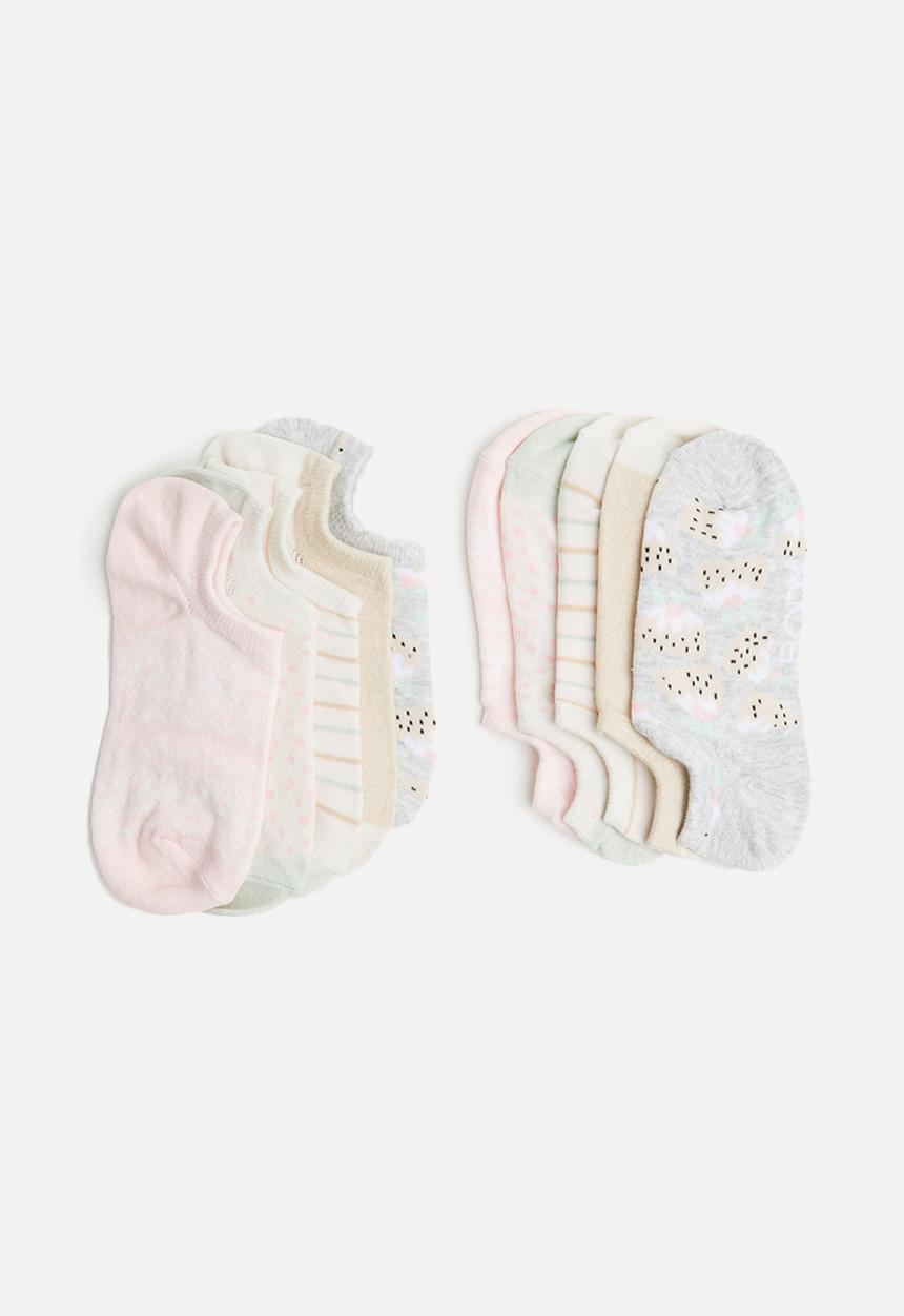 Cotton On - 5 Pack body low cut socks - multi 