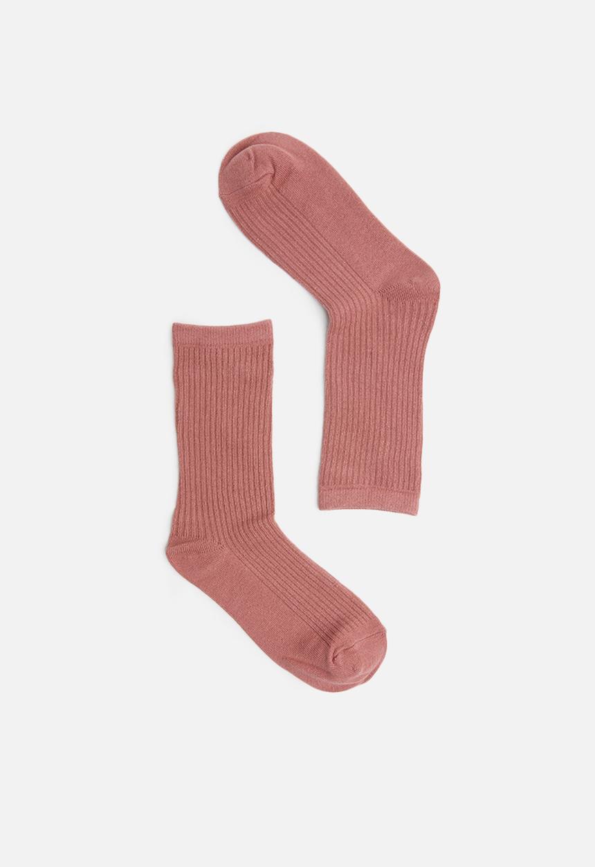Cotton On - Everyday rib sock - pink