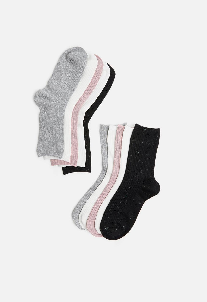 Cotton On - 5Pack sparkle sock - multi