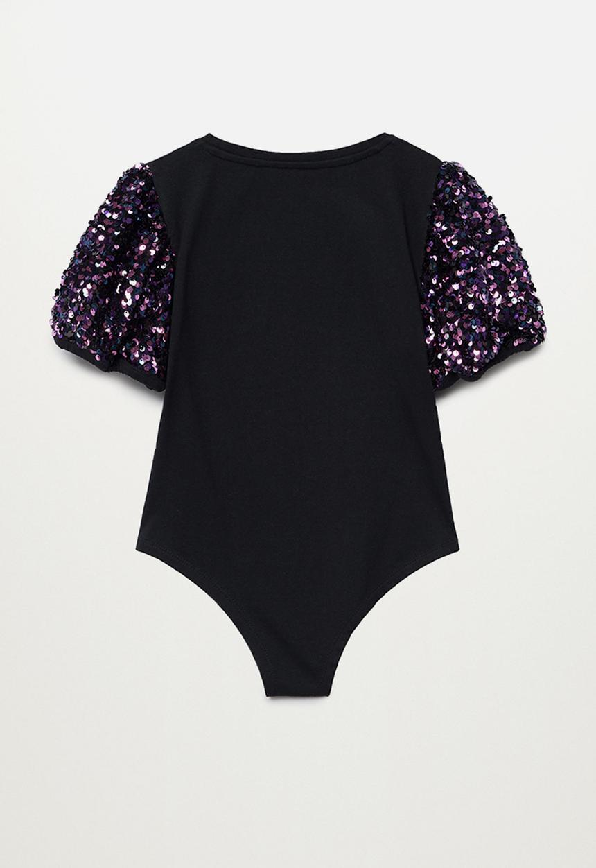MANGO - Diamond bodysuit - black