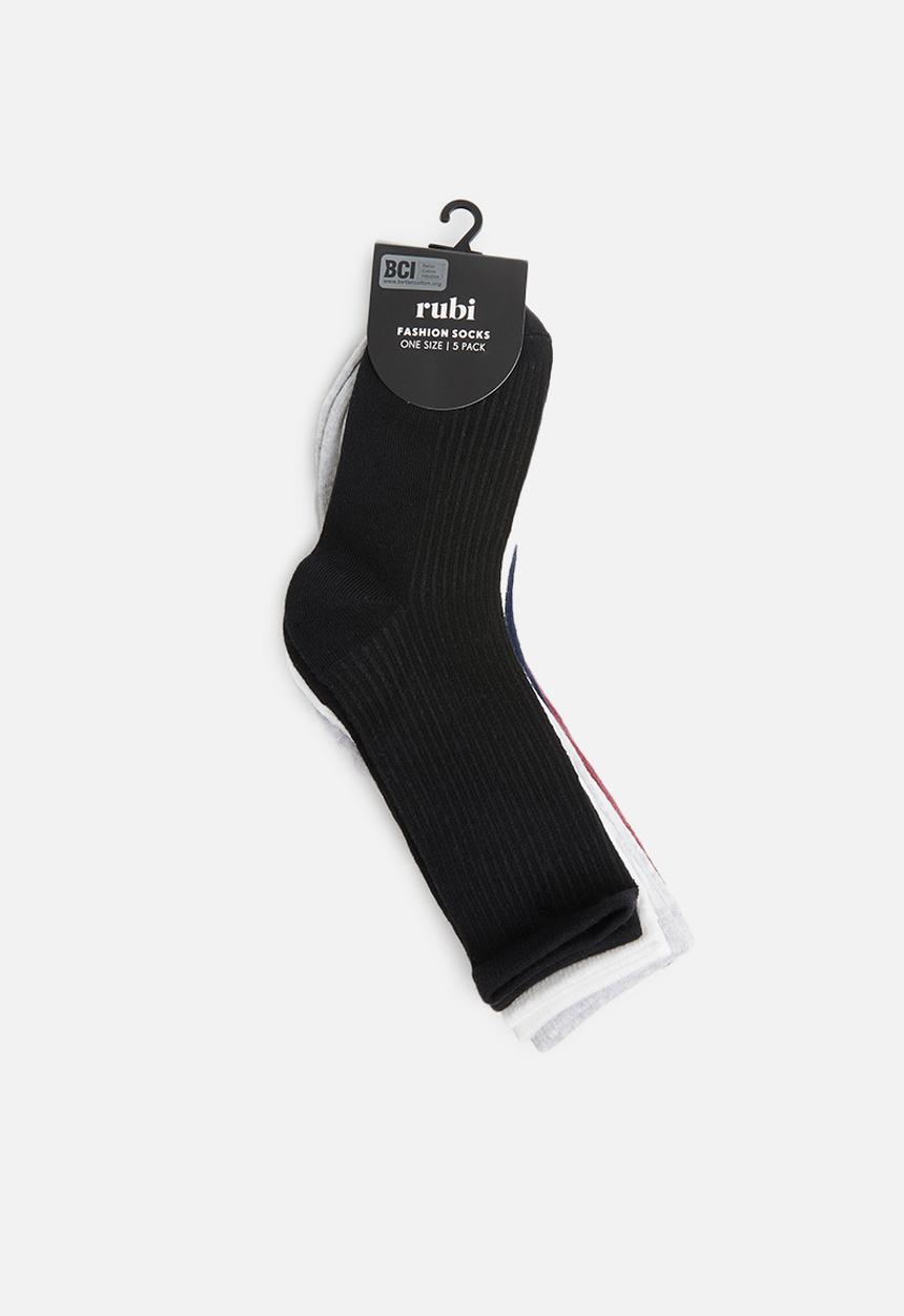 Cotton On - 5Pack everyday rib sock - multi