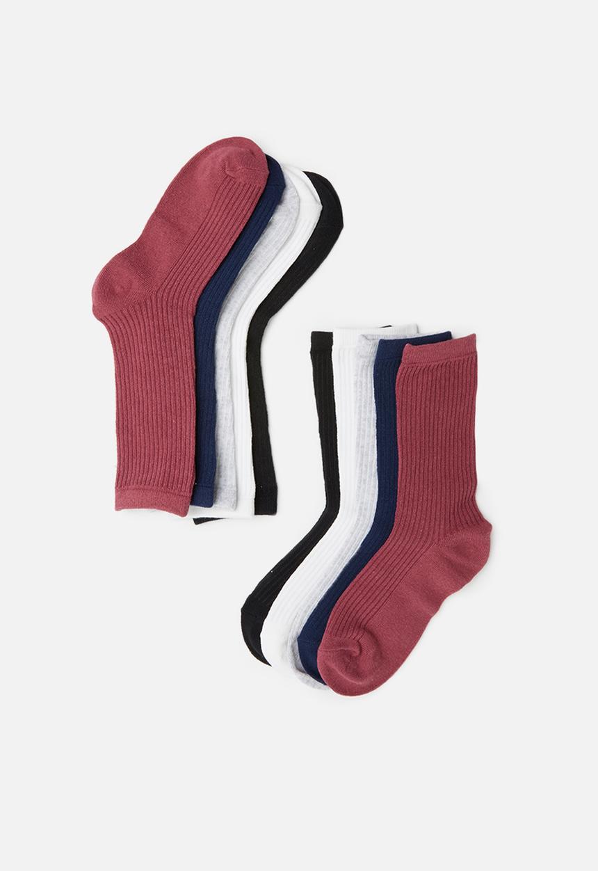 Cotton On - 5Pack everyday rib sock - multi
