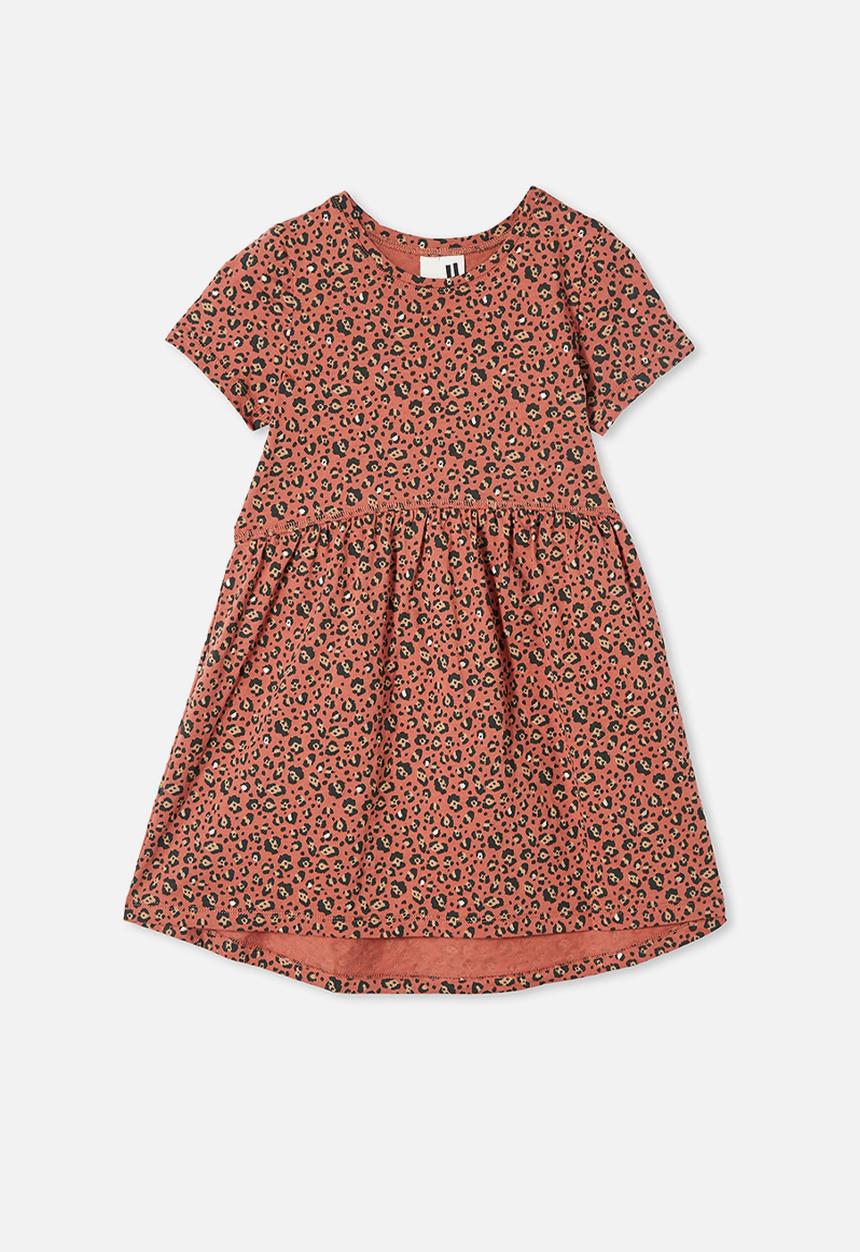 Cotton On - Freya short sleeve dress - rust 