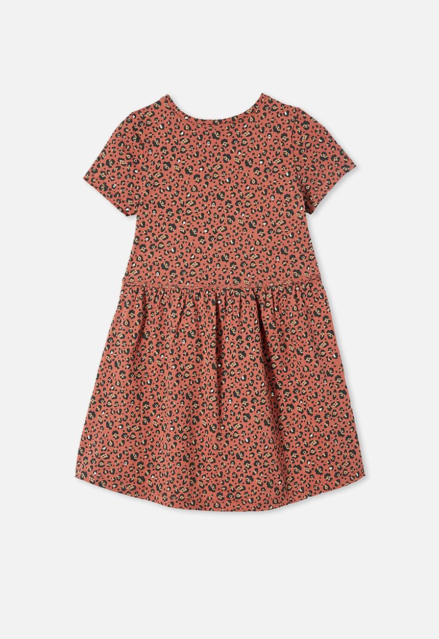 Cotton On - Freya short sleeve dress - rust 