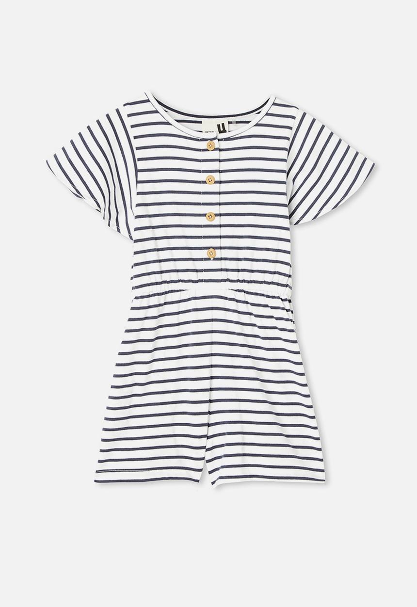 Cotton On - Clare playsuit - navy & white 