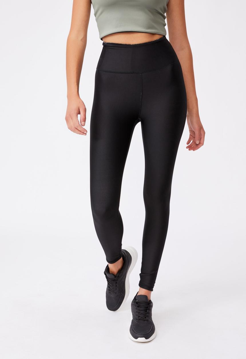 Cotton On - Reversible 7/8 tight - irregular speck black