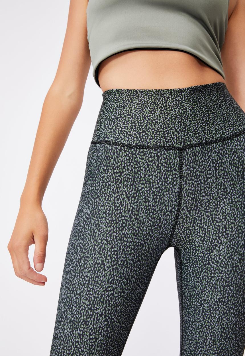 Cotton On - Reversible 7/8 tight - irregular speck black