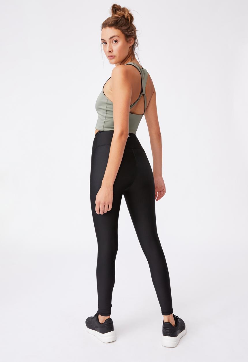 Cotton On - Reversible 7/8 tight - irregular speck black