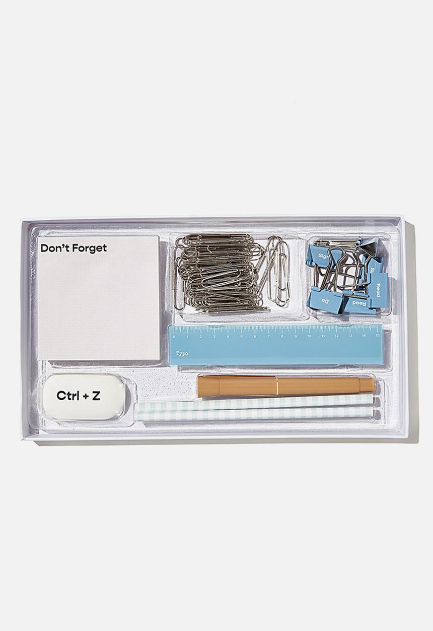 Typo - Desk set - blue
