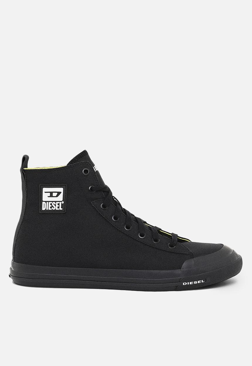 Diesel  - S-astico mid cut sneakers - black