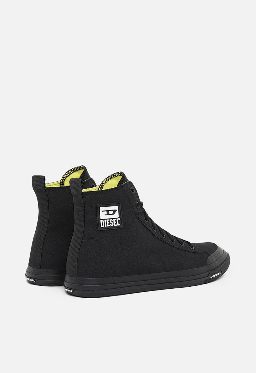 Diesel  - S-astico mid cut sneakers - black