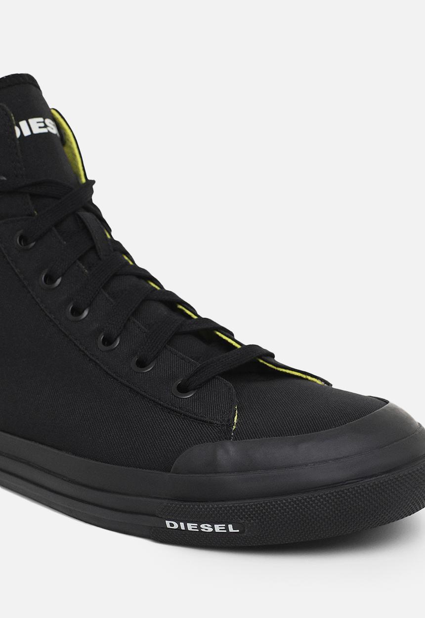Diesel  - S-astico mid cut sneakers - black