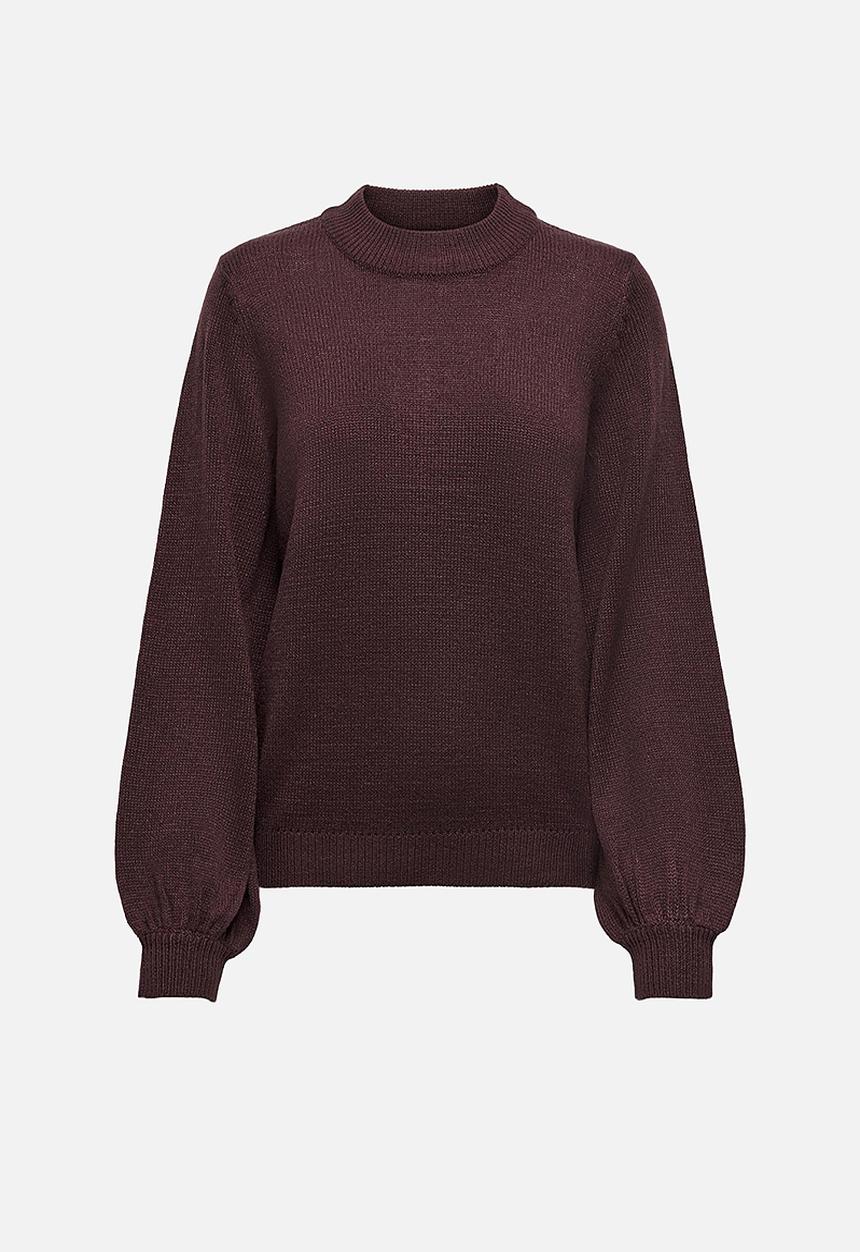Jacqueline de Yong - Idina  long sleeve pullover knit - purple