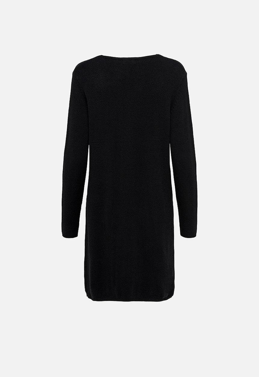 Jacqueline de Yong - Marco long sleeve v-neck dress - black