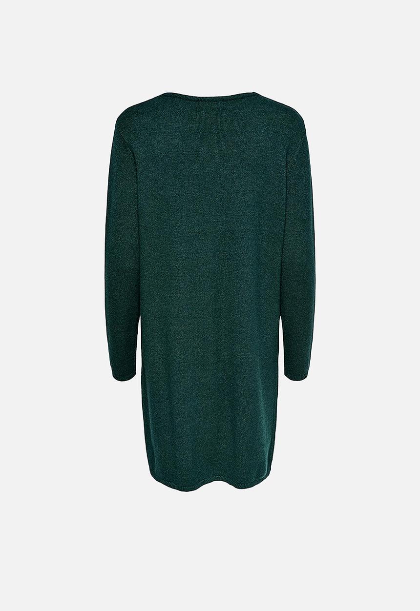 Jacqueline de Yong - Marco long sleeve v-neck dress - green