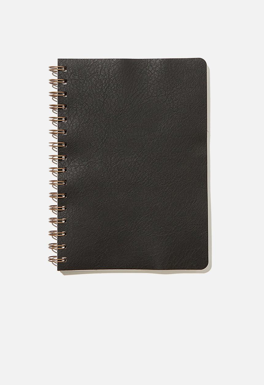 Typo - A5 grid daily scribe journal - black