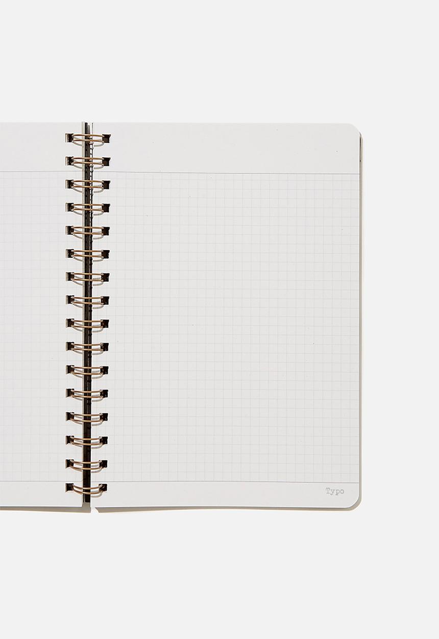 Typo - A5 grid daily scribe journal - grey 