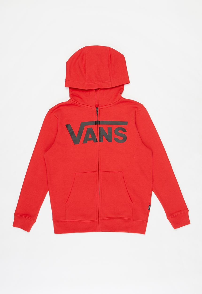 Vans - Vans classic zip hoodie ii boys - red