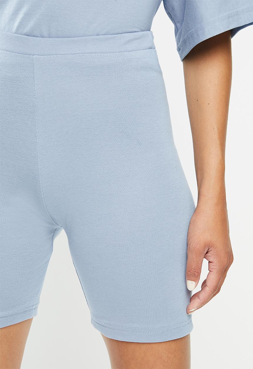 Missguided - Coord T-shirt & cycling short set - blue