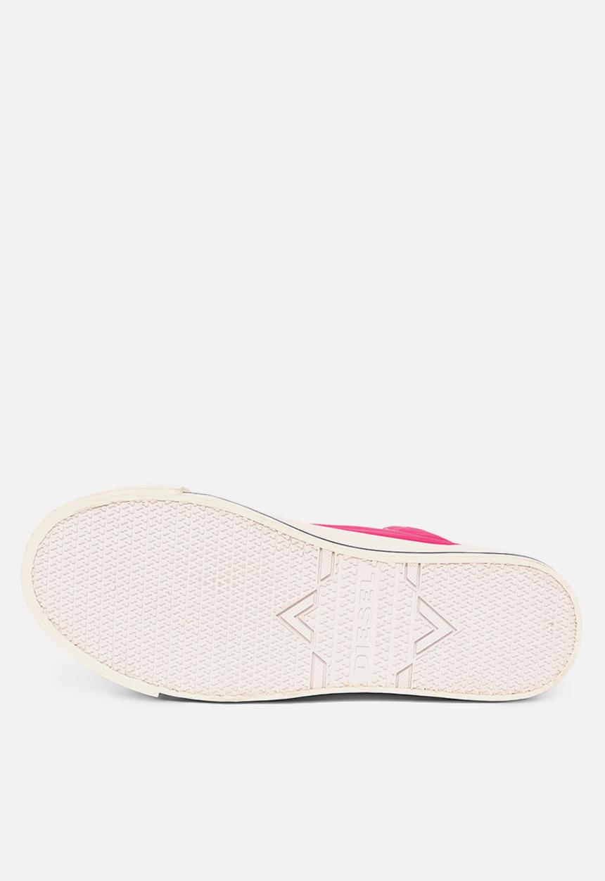 Diesel  - S-astico mc wedge sneakers - raspberry sorbet