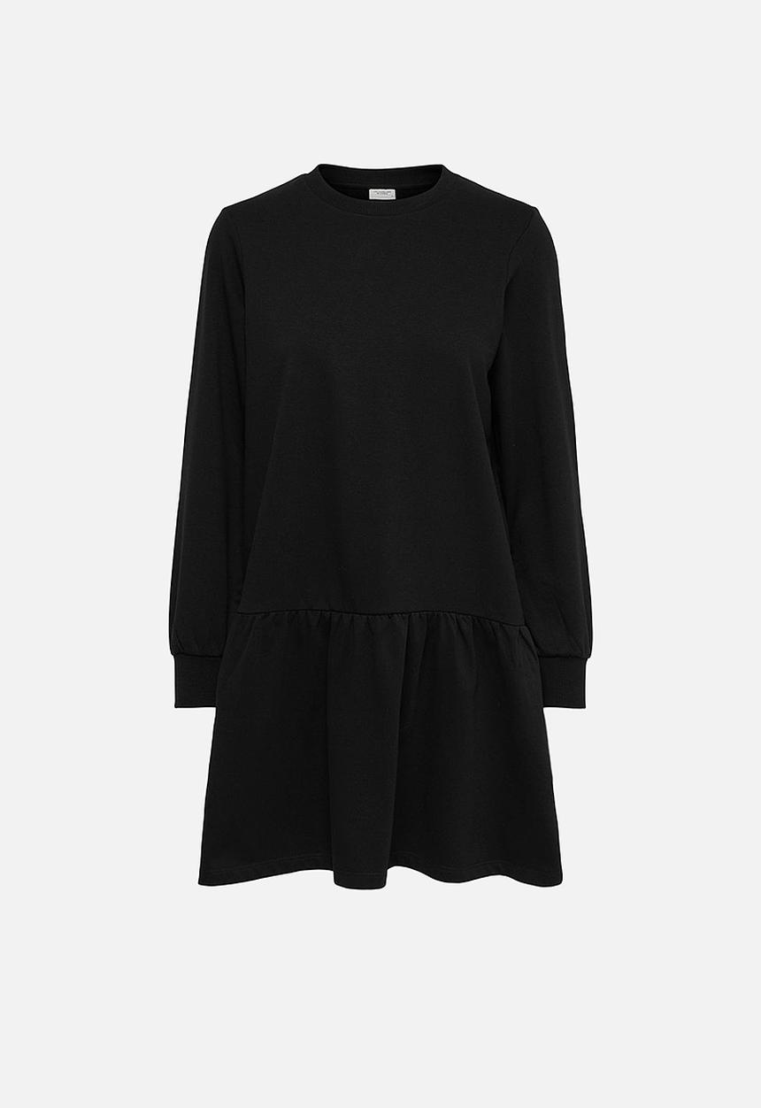 Jacqueline de Yong - Nashville long sleeve sweat dress - black