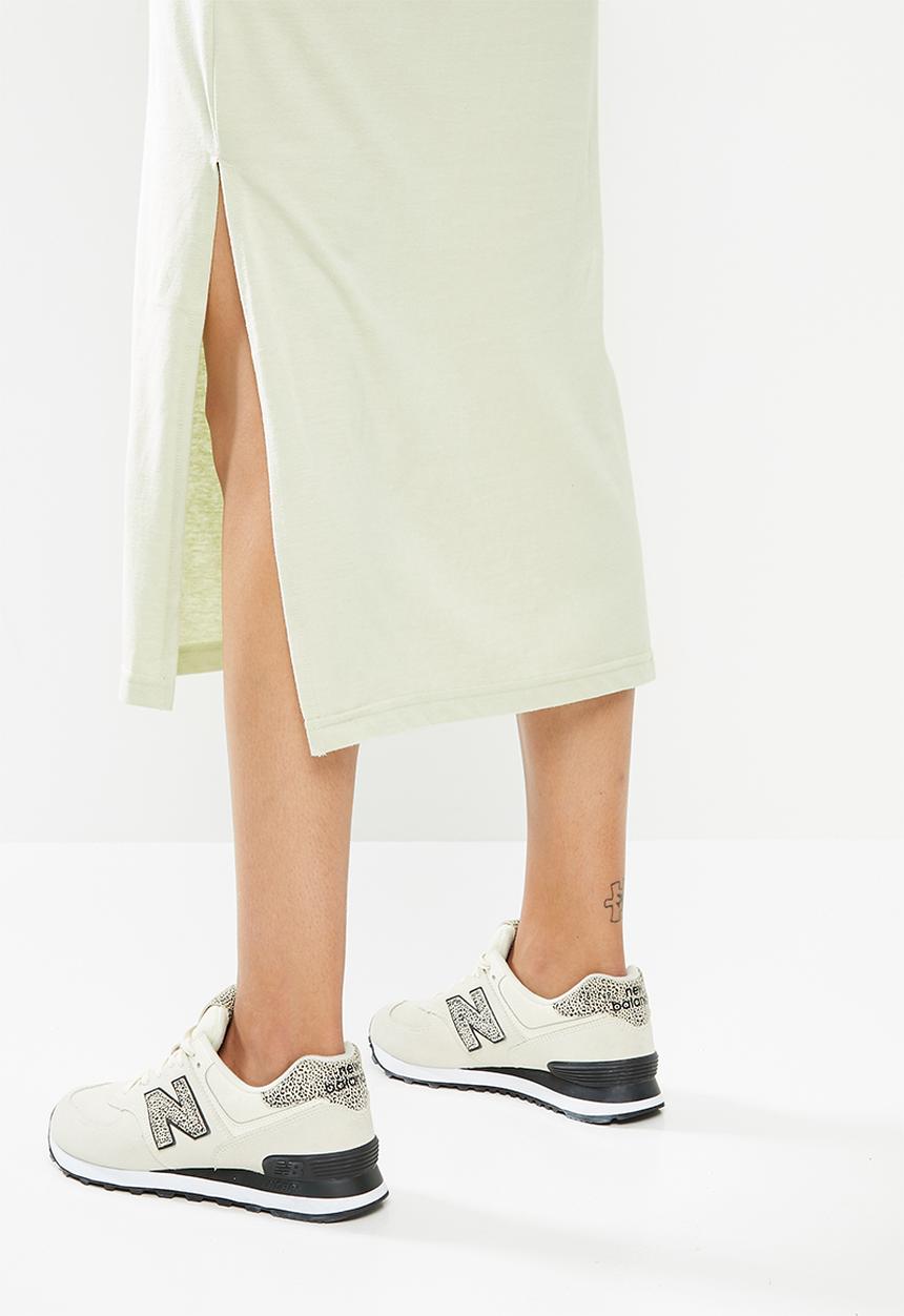 Missguided - Basic tshirt dress midi short sleeve - mint