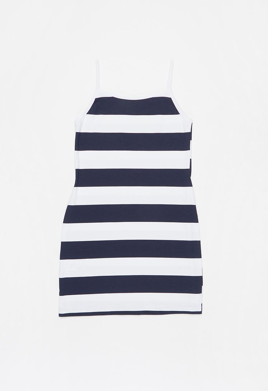 Rebel Republic - Bodycon dress - navy/white 