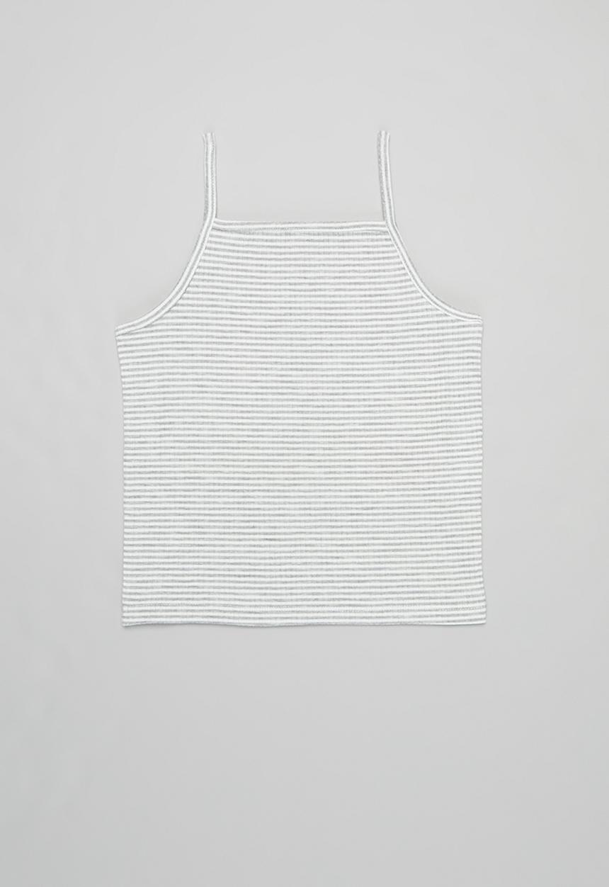 KIDS ONLY - Nati sleeveless top - grey & white 
