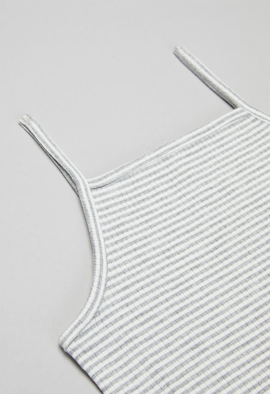 KIDS ONLY - Nati sleeveless top - grey & white 