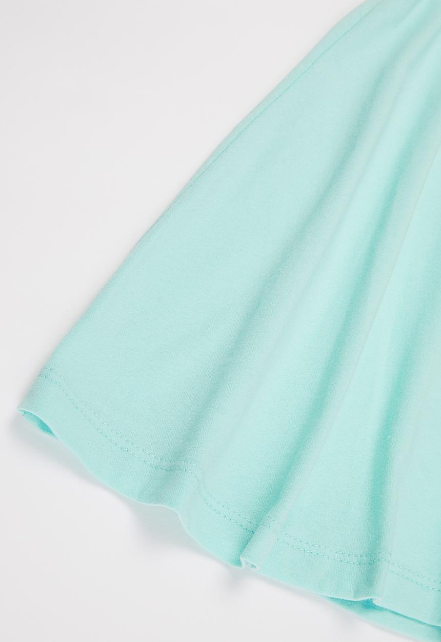 Pop Candy - Printed short sleeve dress - aqua
