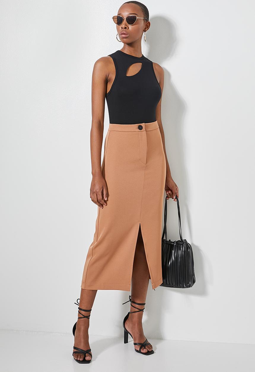 Superbalist - Wide rib cutout dtl bodysuit - black