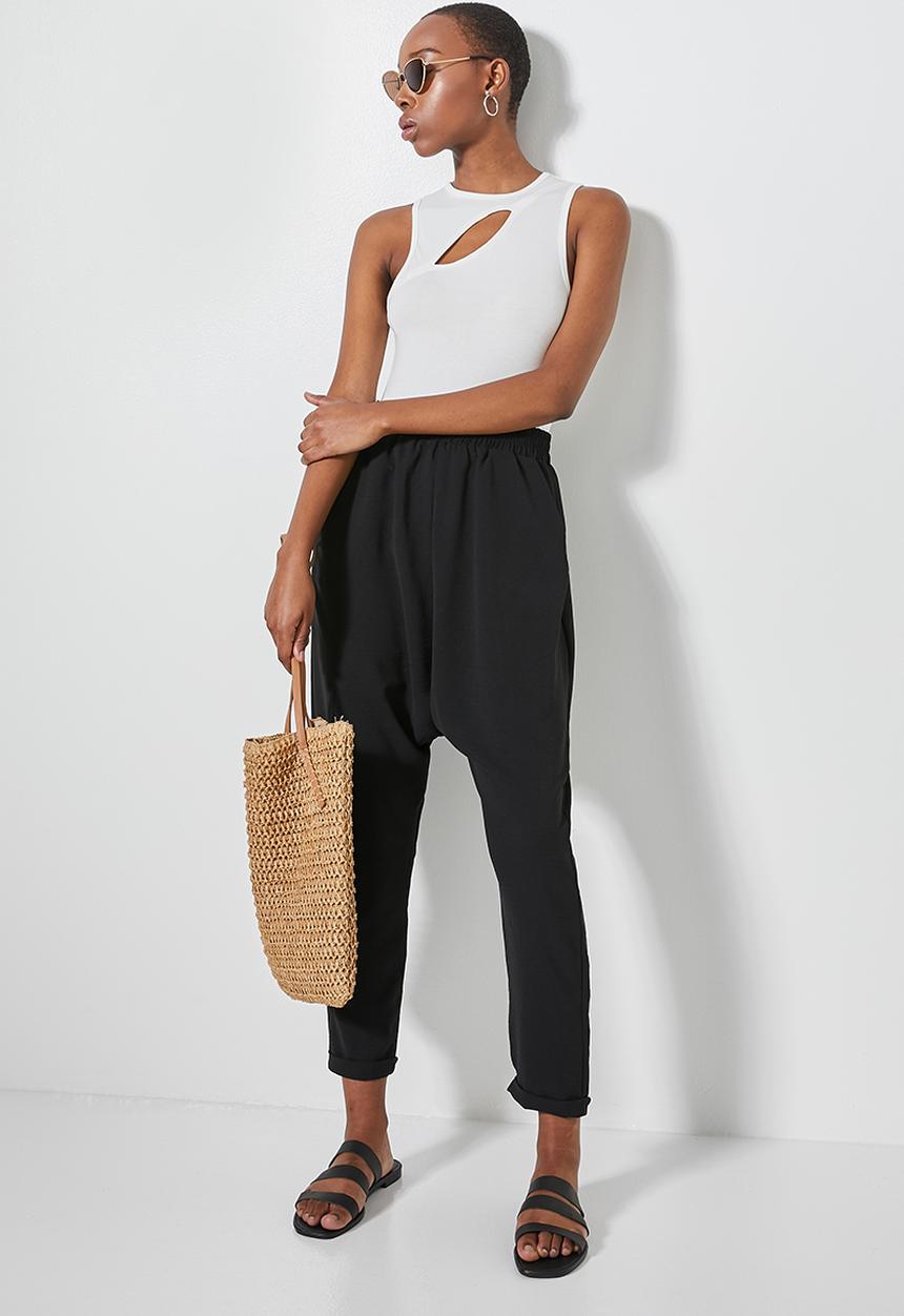 Superbalist - Wide rib cutout dtl bodysuit - white