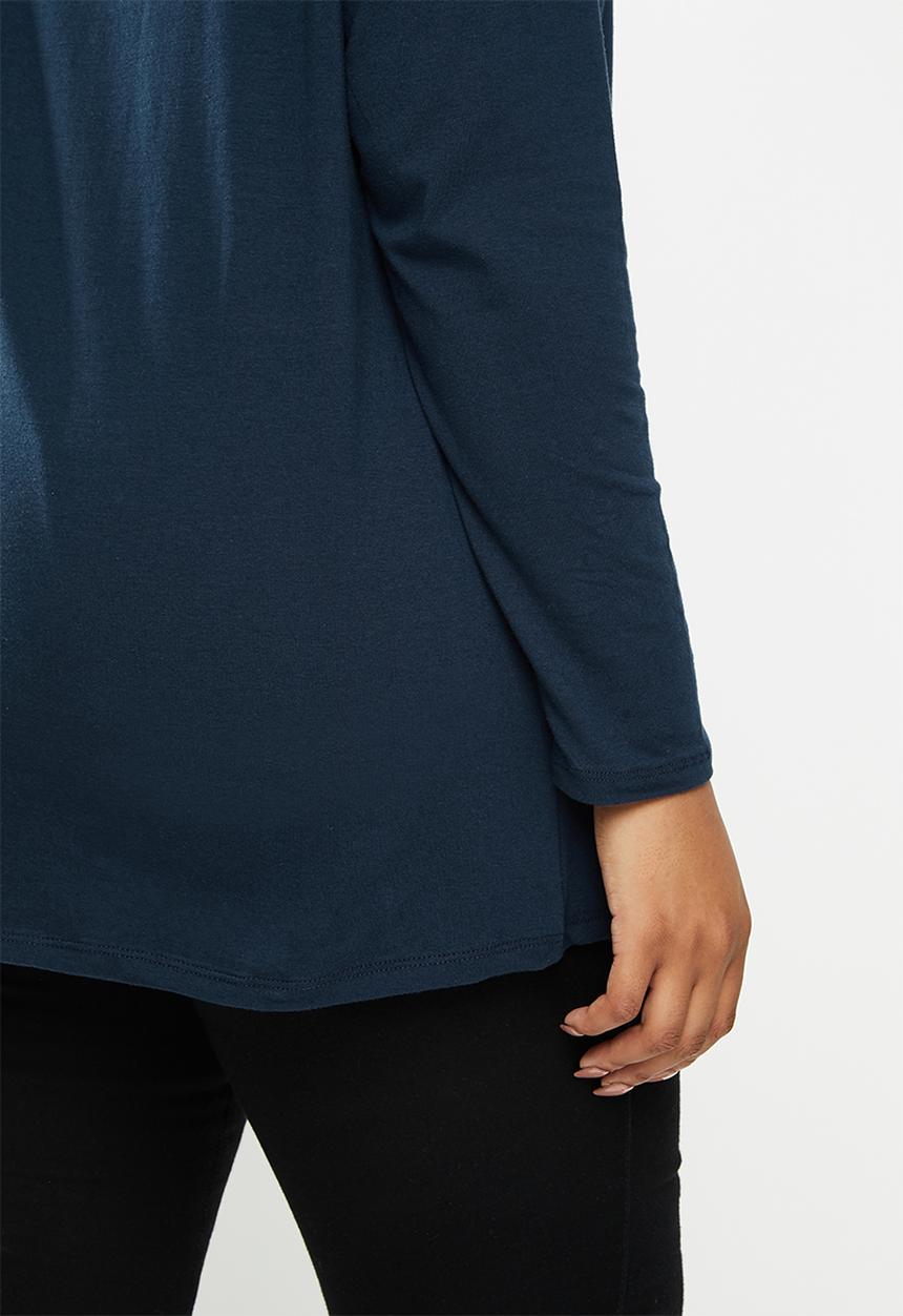edit Plus - 2 Pack boat neck tee - navy & grey