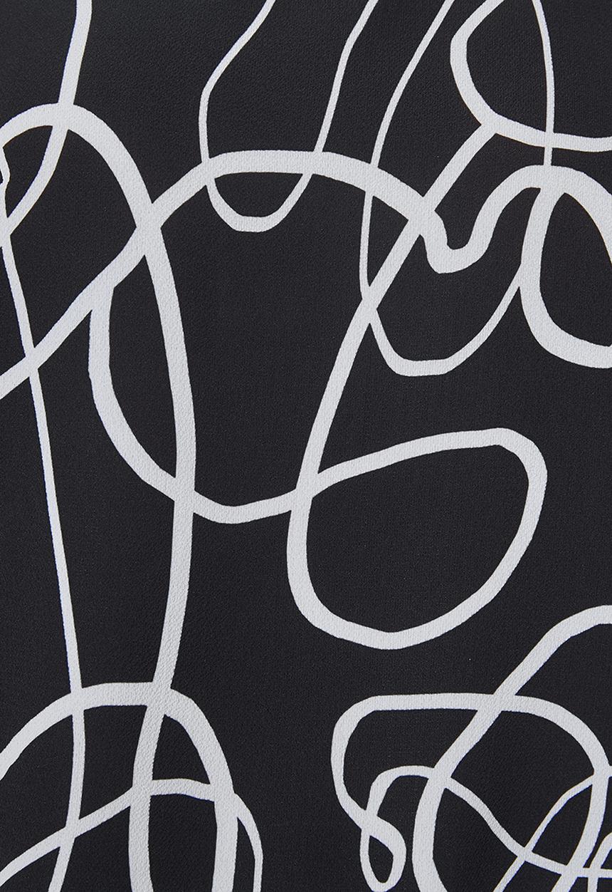 Superbalist - Hi neck shell - black & white 