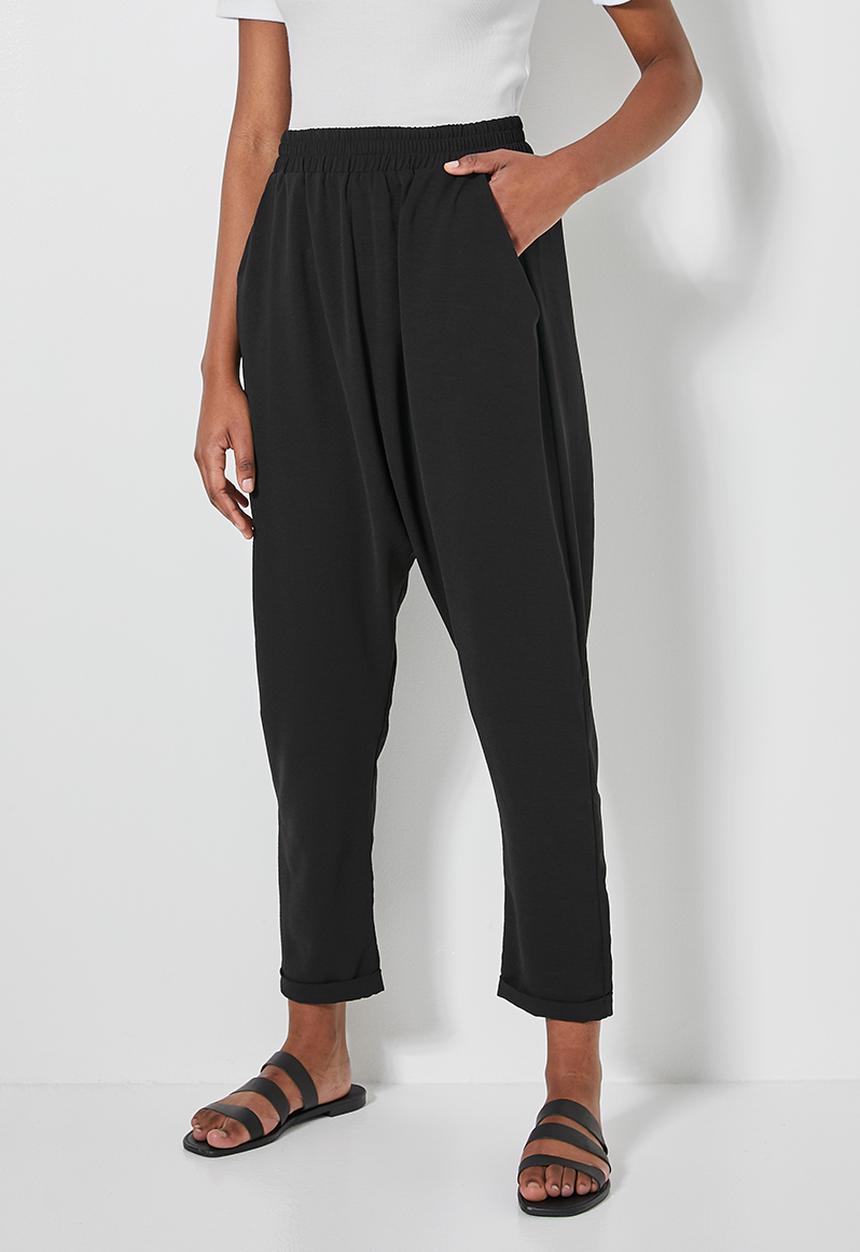 Superbalist - Drop crotch trousers - black