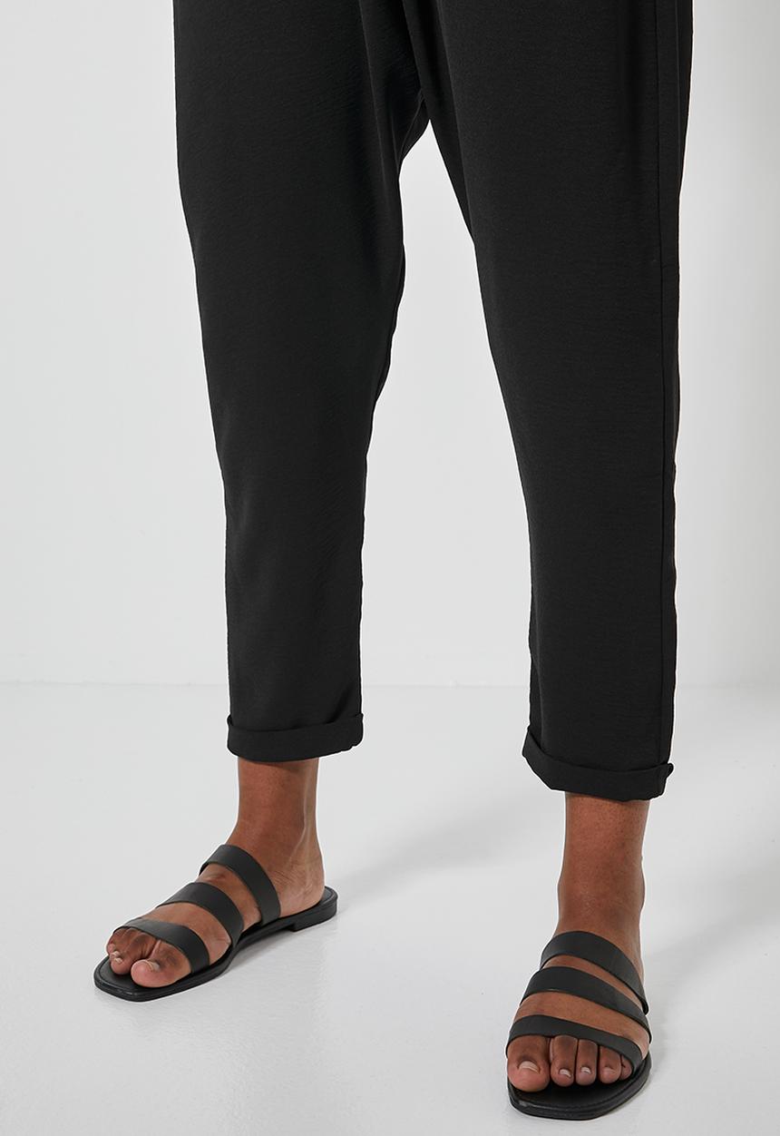 Superbalist - Drop crotch trousers - black