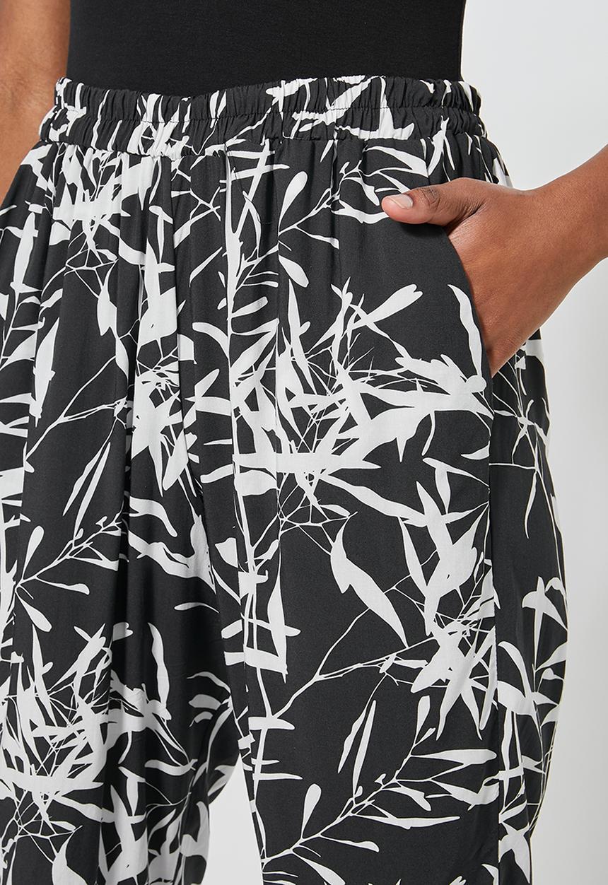 Superbalist - Pull on pants - black & white 