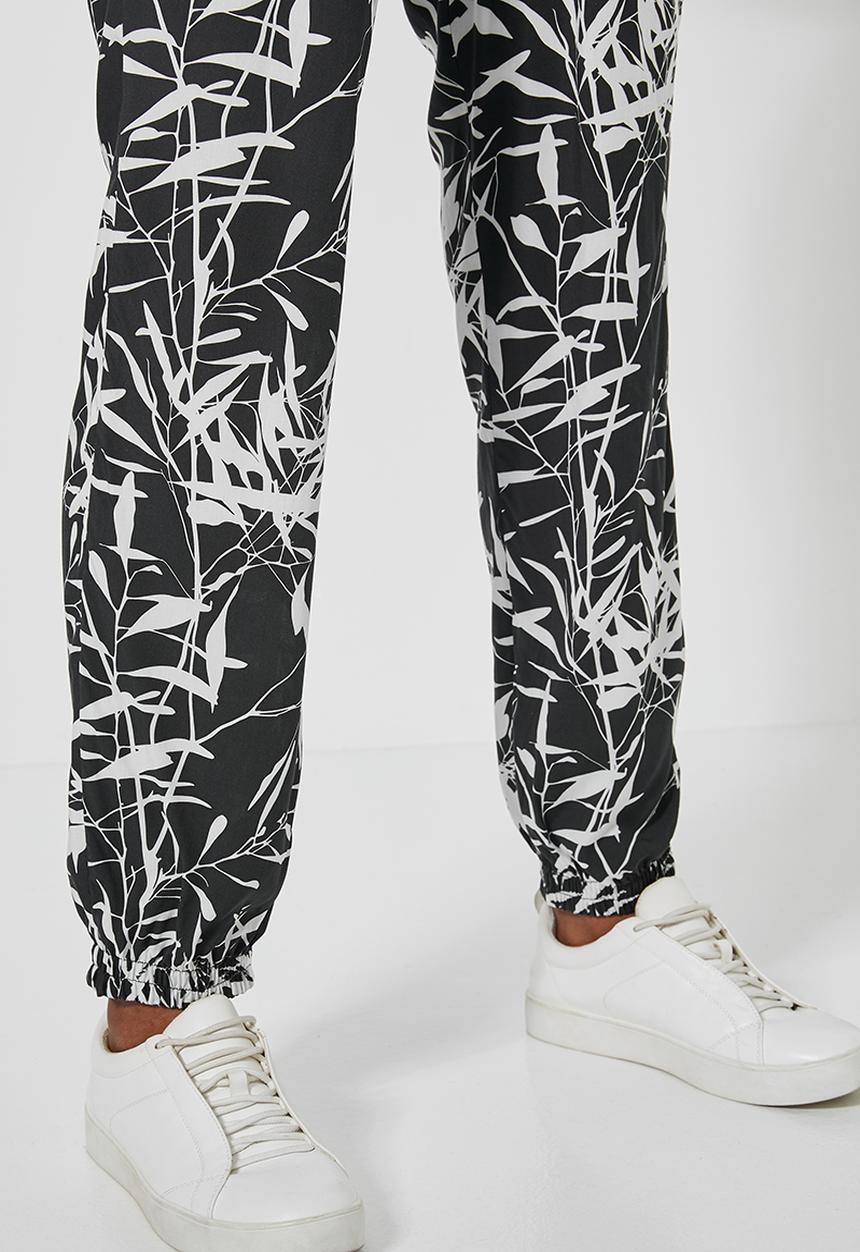 Superbalist - Pull on pants - black & white 