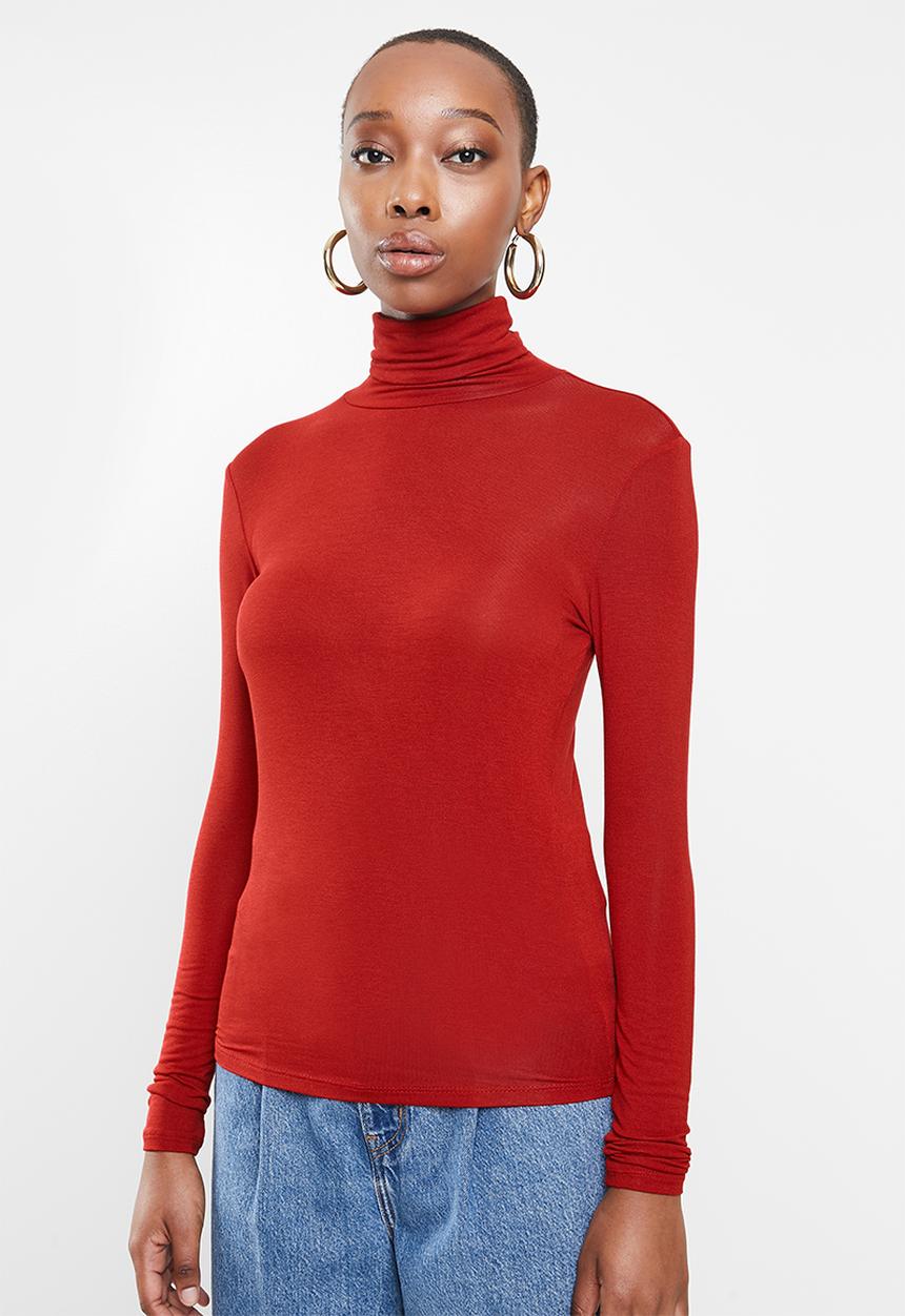MANGO - T-shirt second - red
