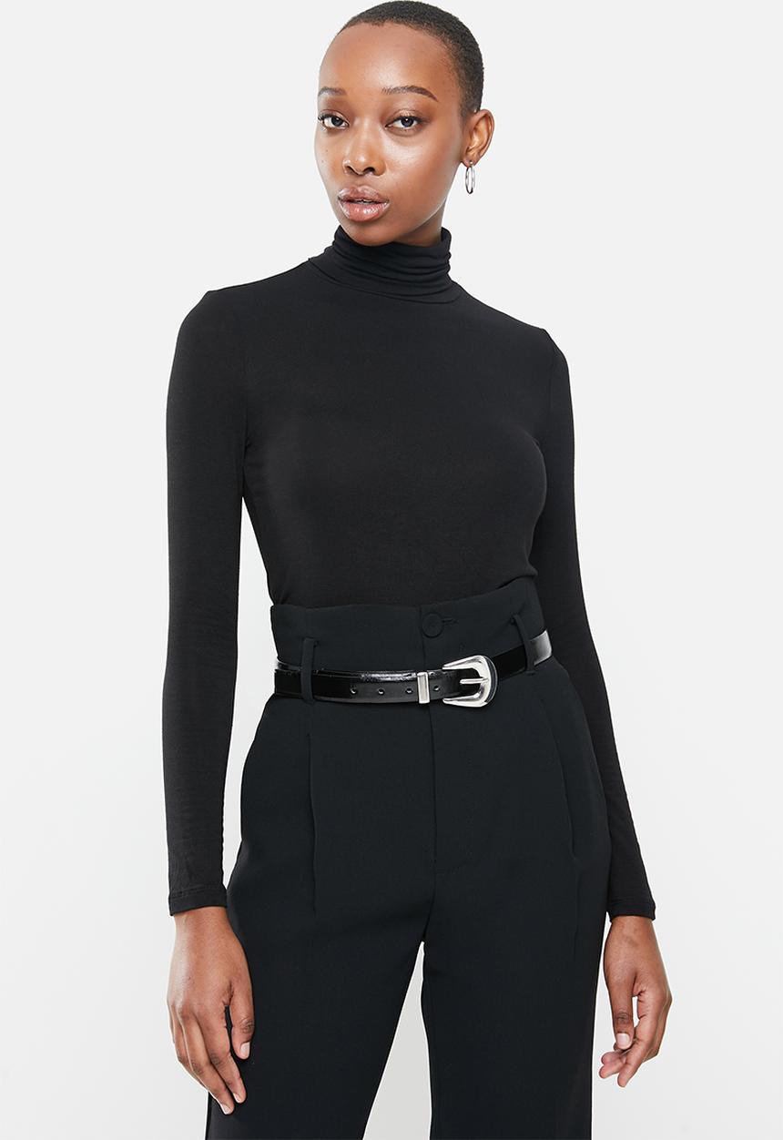 MANGO - T-shirt second - black