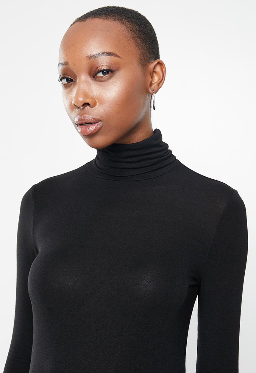 MANGO - T-shirt second - black